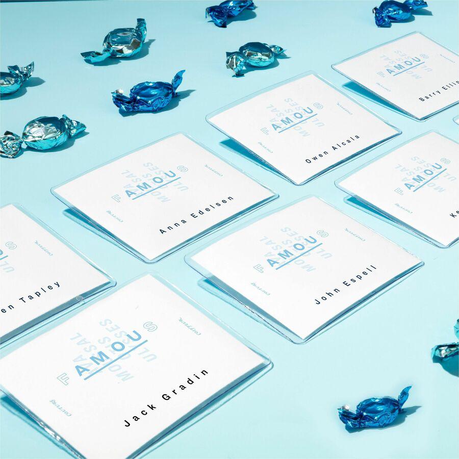 Avery&reg; Name Badges with Clips, 2.25" x 3.5" , 100 Badges (74461) - Legal - 8 1/2" x 11" - Durable, Reusable, Printable, Clip, Micro Perforated - White - 13 Sheets - 100 / Box. Picture 11