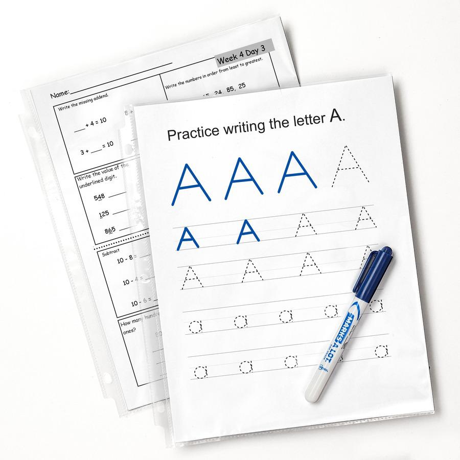 Avery&reg; Standard-Weight Sheet Protectors - For Letter 8 1/2" x 11" Sheet - Clear - Polypropylene - 25 / Pack. Picture 6