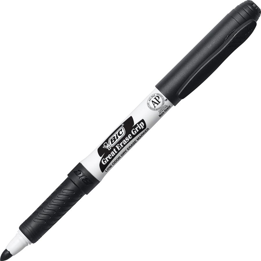BIC Intensity Fine Point Whiteboard Marker - Fine Marker Point - Black - 1 Dozen. Picture 3
