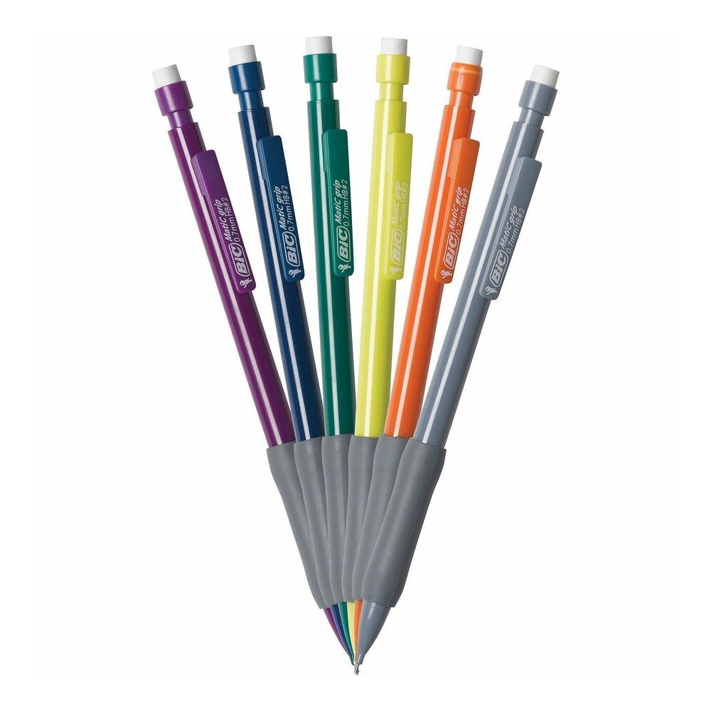 BIC Matic Grip Mechanical Pencils - 0.7 mm Lead Diameter - Refillable - Assorted Barrel - 1 Dozen. Picture 6