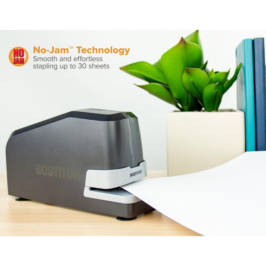 Bostitch Impulse 25 Electric Stapler - 25 Sheets Capacity - 210 Staple Capacity - Full Strip - 1/4" Staple Size - 1 Each - Black. Picture 2