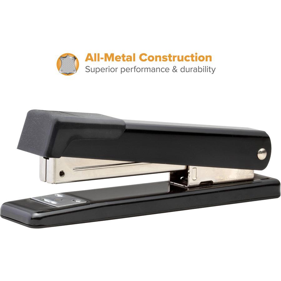 Bostitch Classic Metal Stapler - 20 of 20lb Paper Sheets Capacity - 210 Staple Capacity - Full Strip - 1/4" Staple Size - 1 Each - Black. Picture 6