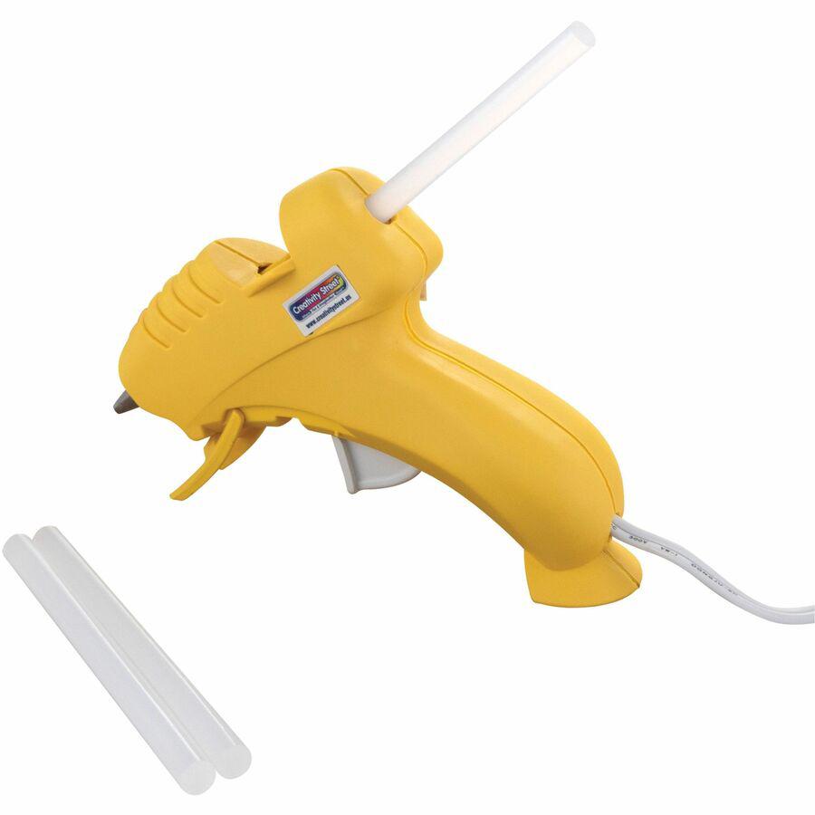 Creativity Street Trigger Style Mini Glue Gun - Light Duty - 220&deg;F (104.4&deg;C) - Yellow, Clear. Picture 5