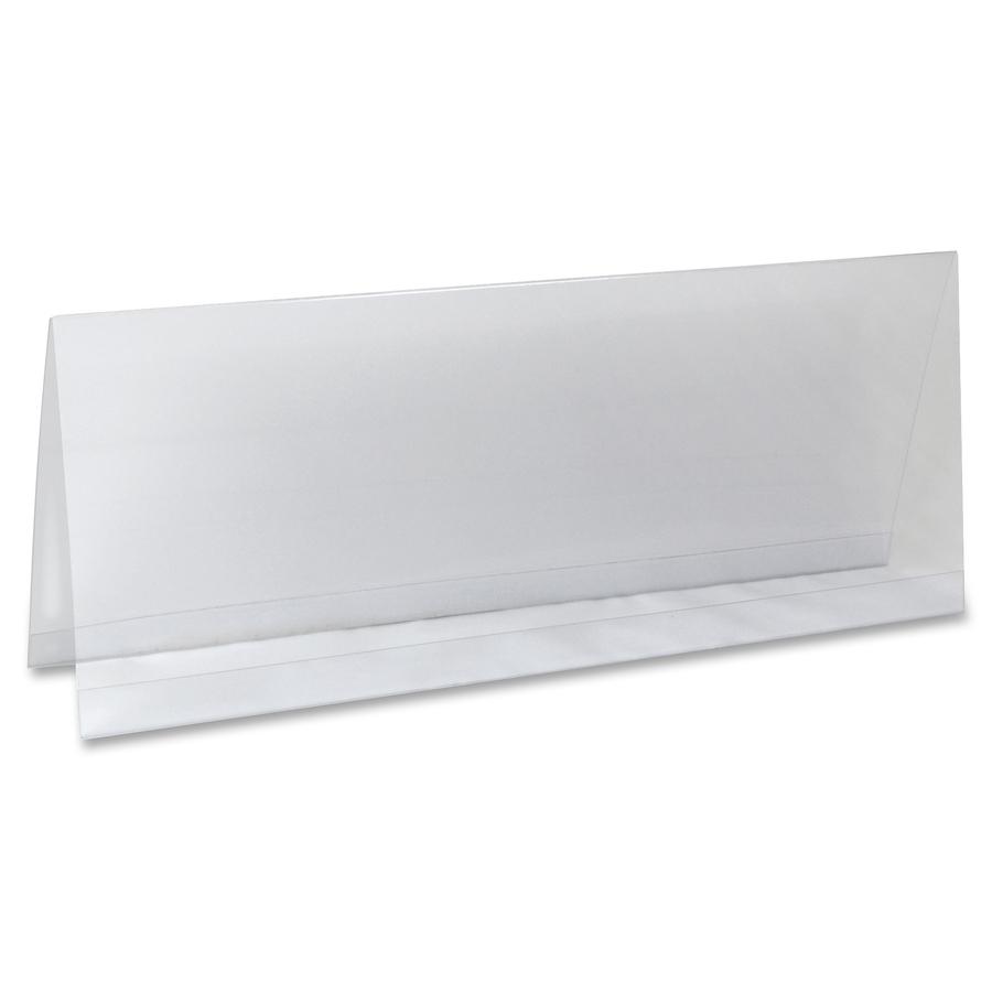C-Line Heavyweight Rigid Plastic Name Tent Holder - Large Size, 4-1/4 x 11, 25/BX, 87507. Picture 5