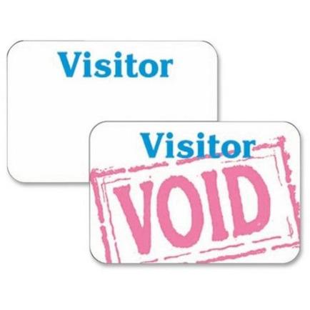 C-Line Time's Up! Self-Expiring Visitor Security Badge - One Day Badge, Peel & Stick, 3 x 2, 100/BX, 97005. Picture 5