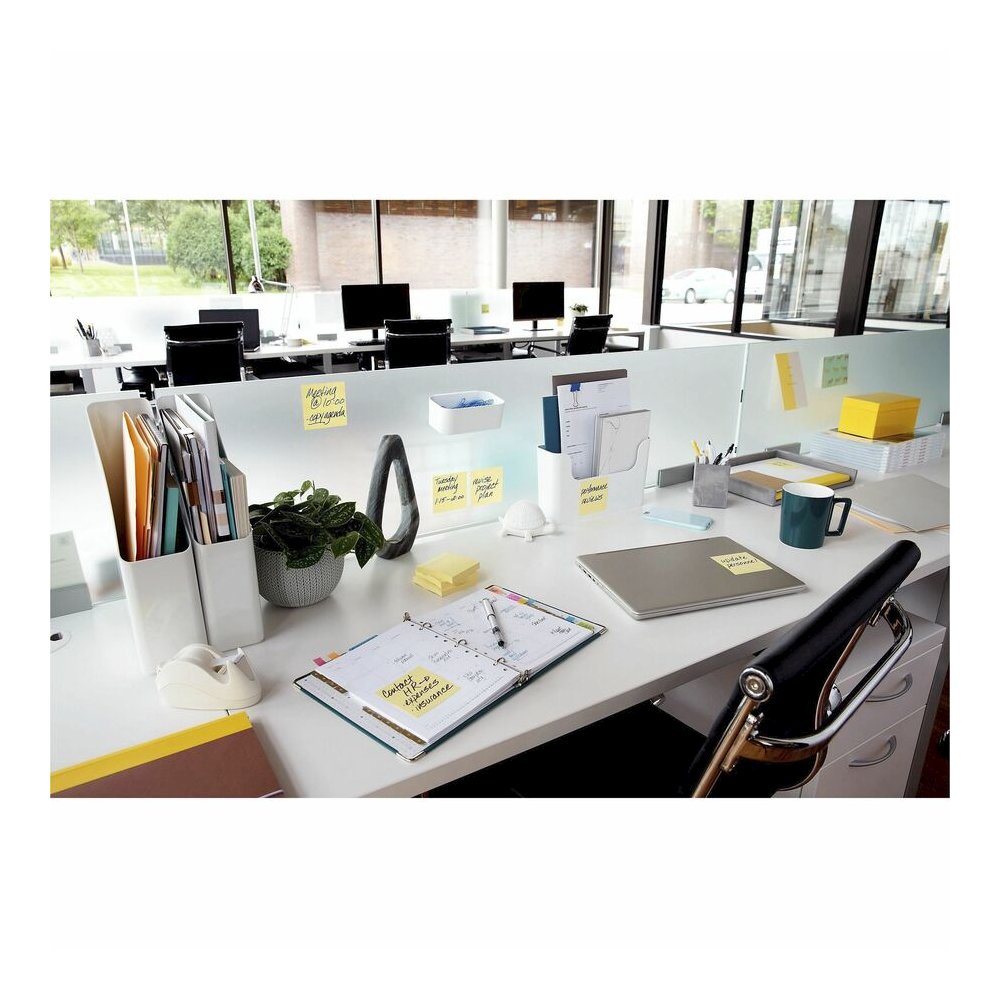 Post-it&reg; Notes Original Notepads - 3" Flag/Note Width x 5" Flag/Note Length - Rectangle - 100 Sheets per Pad - Unruled - Canary Yellow - Paper - Self-adhesive, Repositionable - No - 12 / Pack. Picture 7