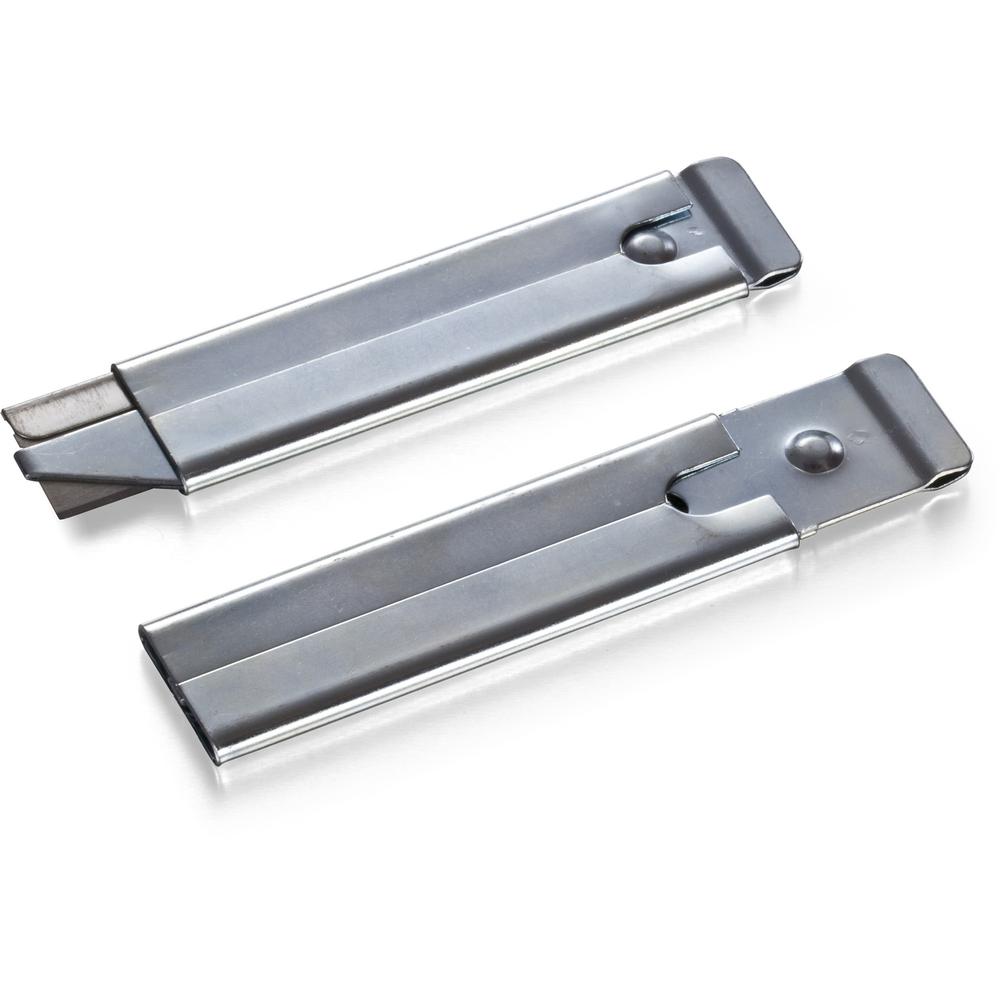Officemate Single-Sided Razor Blade Carton Cutter - Steel - 4" Length - 12 / Box. Picture 4