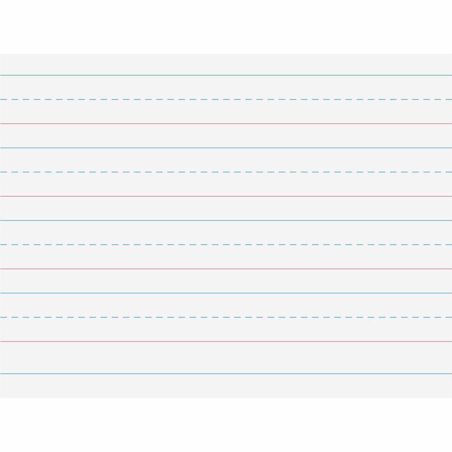 Pacon Multi-Program Handwriting Papers - 500 Sheets - 1.13" Ruled - Unruled Margin - 10 1/2" x 8" - White Paper - 500 / Ream. Picture 3