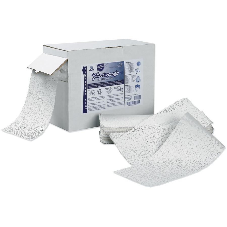 Creativity Street Plast'r Craft Nontoxic Plaster Craft Strips - Shaping - 6"Width x 396 ftLength - 1 Each - White. Picture 4
