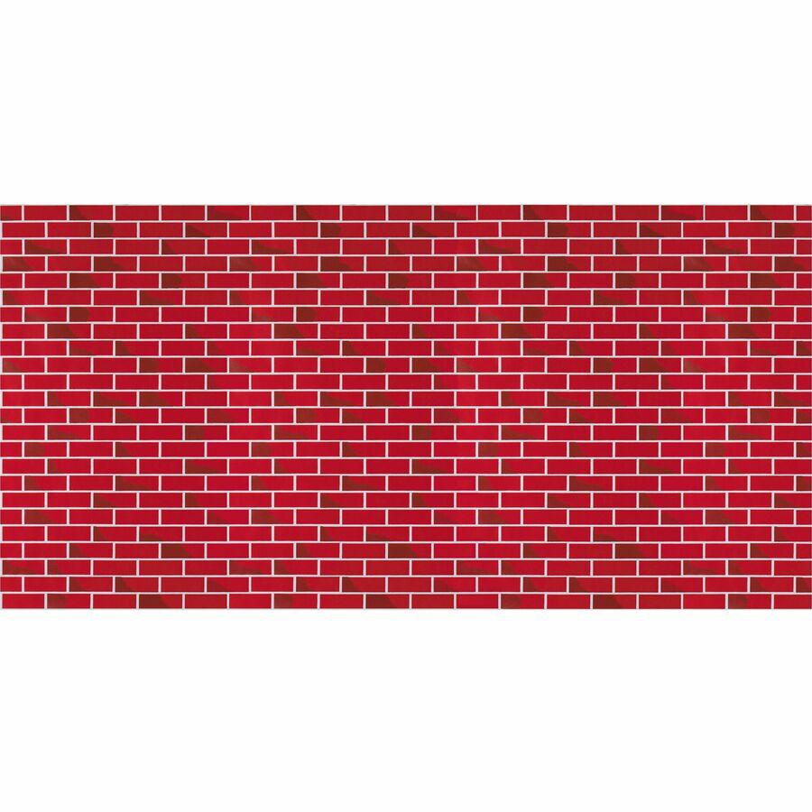 Fadeless Bulletin Board Art Paper - Bulletin Board - 6"Height x 48"Width x 50 ftLength - 1 / Roll - Red. Picture 5