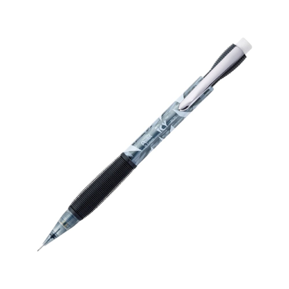 Pentel Icy Mechanical Pencil - #2 Lead - 0.5 mm Lead Diameter - Refillable - Black Barrel - 1 Dozen. Picture 5