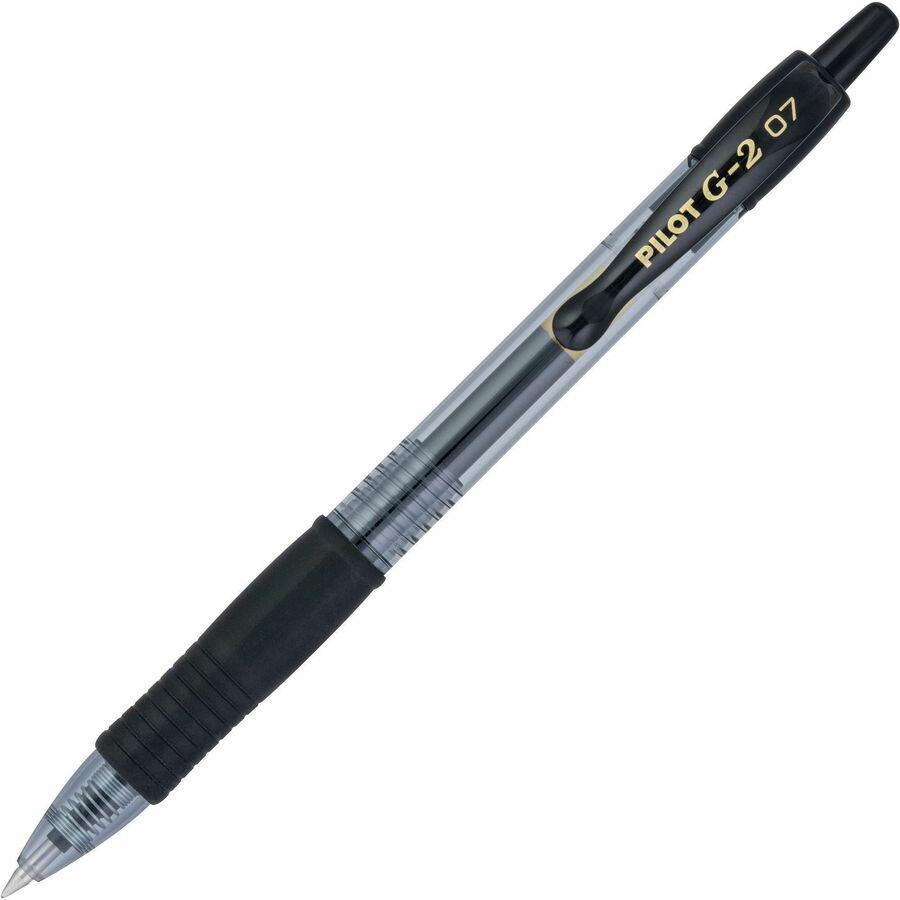 G2 Premium Gel Ink Retractable Pen - Refillable - Retractable - Black Ink - Gel-based - Clear Barrel - 1 Dozen. Picture 7
