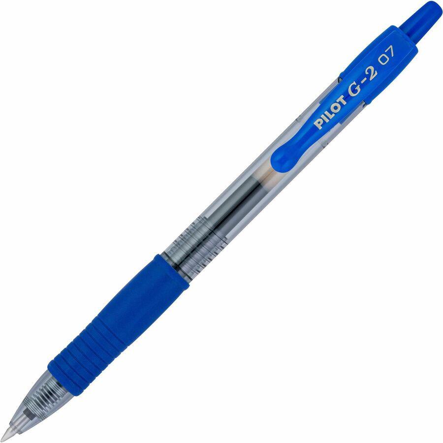 G2 Premium Gel Ink Retractable Pens - Refillable - Retractable - Blue Ink - Gel-based - Clear Barrel - 1 Dozen. Picture 7