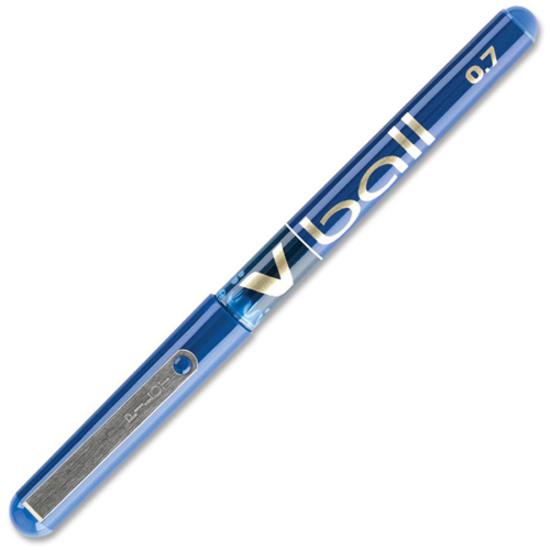 Pilot Vball Liquid Ink Pens - Blue Ink - Blue Barrel - 1 Dozen. Picture 4