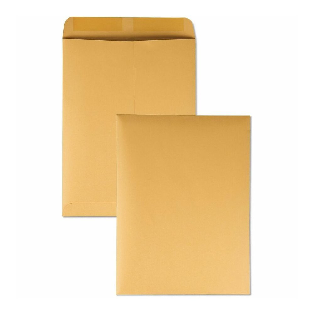 Quality Park Kraft Catalog Envelopes - Catalog - #12 1/2 - 9 1/2" Width x 12 1/2" Length - 28 lb - Gummed - Brown - Kraft - 250 / Box. Picture 4