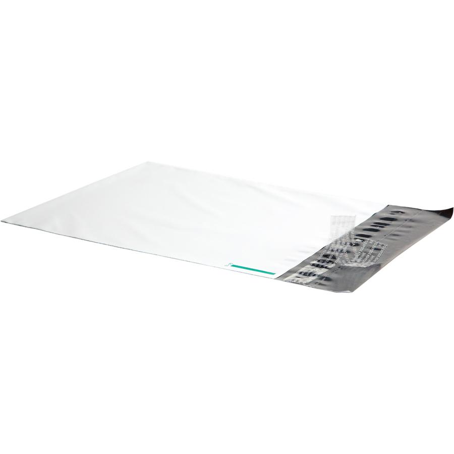 Quality Park Night Deposit Bags - 10.50" Length x 8.50" Width - White - Polyethylene - Deposit - 100 / Pack. Picture 2