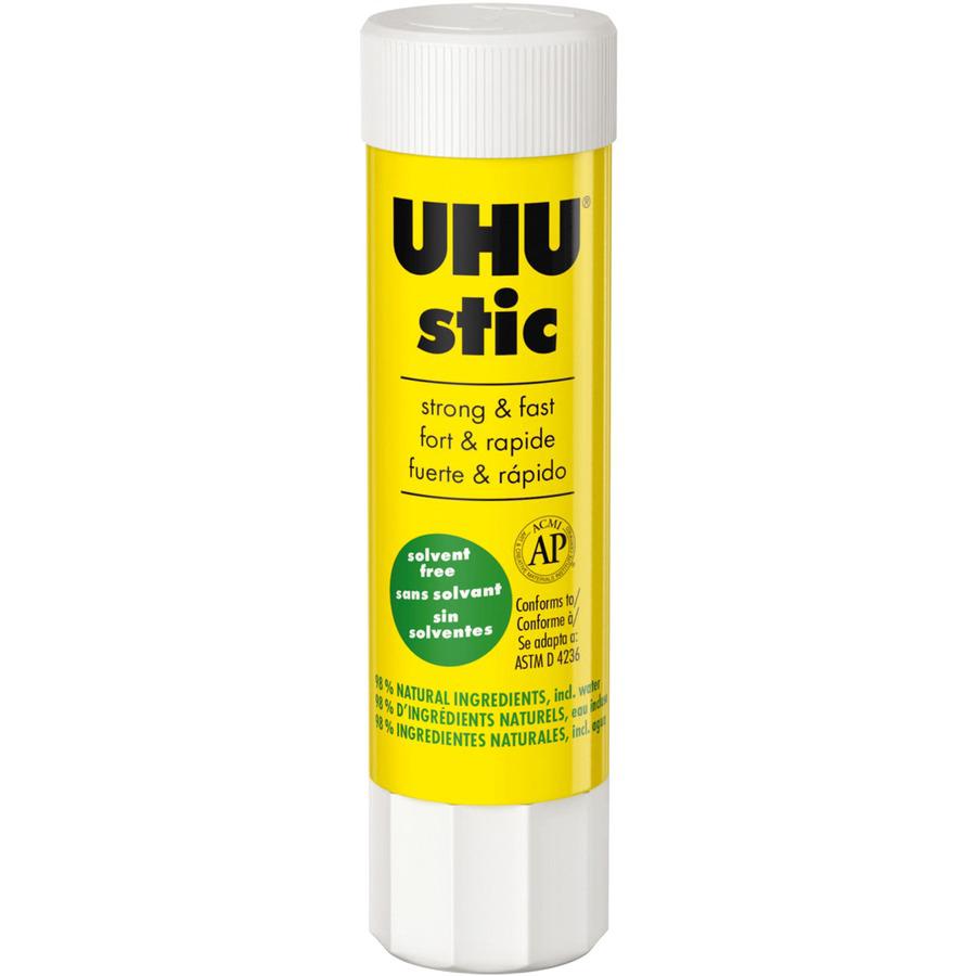 UHU Glue Stick - 0.29 oz - Clear - 24 / Box. Picture 6