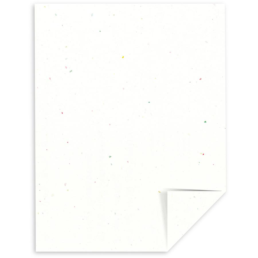 Astrobrights Colored Cardstock - Stardust White - Letter - 8 1/2" x 11" - 65 lb Basis Weight - Smooth - 250 / Pack - Green Seal - Acid-free, Lignin-free, Heavyweight, Durable - Stardust White. Picture 2
