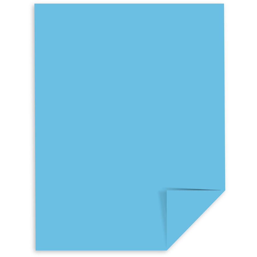 Neenah Astrobrights Paper - Letter - 8 1/2" x 11" - 65 lb Basis Weight - Smooth - 250 / Pack - Green Seal - Acid-free, Lignin-free, Heavyweight, Durable - Lunar Blue. Picture 3