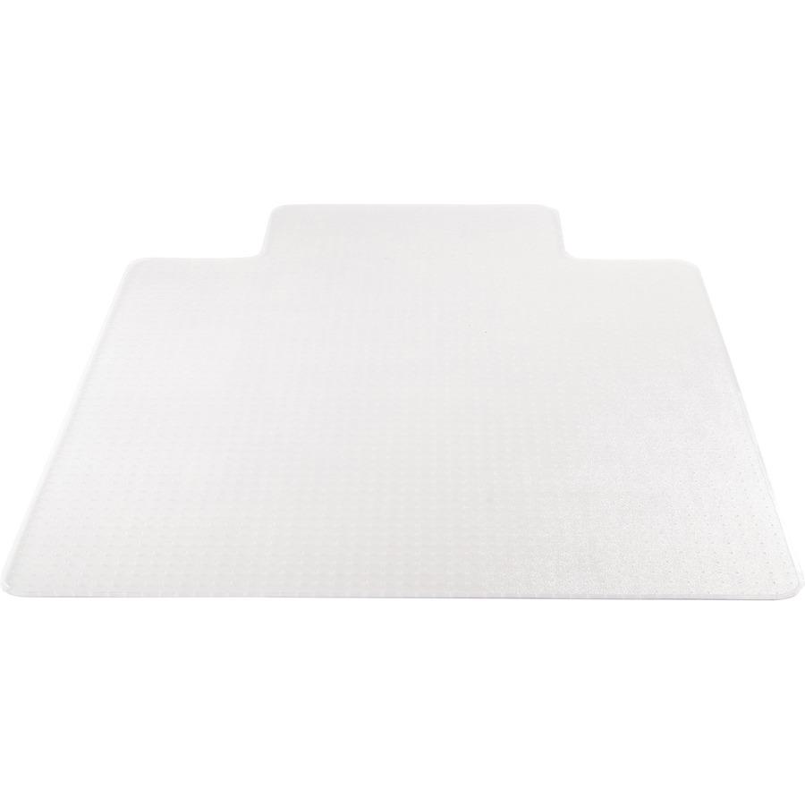 Deflecto SuperMat for Carpet - Carpeted Floor - 60" Length x 46" Width x 0.750" Thickness - Lip Size 12" Length x 25" Width - Vinyl - Clear - 1Each. Picture 6