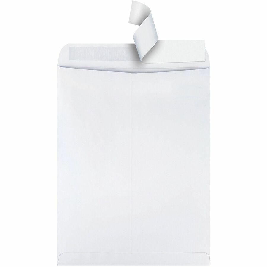 Quality Park 12 x 15-1/2 Catalog Mailing Envelopes with Redi-Strip&reg; Self-Seal Closure - Catalog - #15 1/2 - 12" Width x 15 1/2" Length - 28 lb - Peel & Seal - Wove - 100 / Box - White. Picture 5