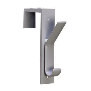 Deflecto Plastic Partition Hooks - 2 Hooks - for Garment - 2 / Pack. Picture 2