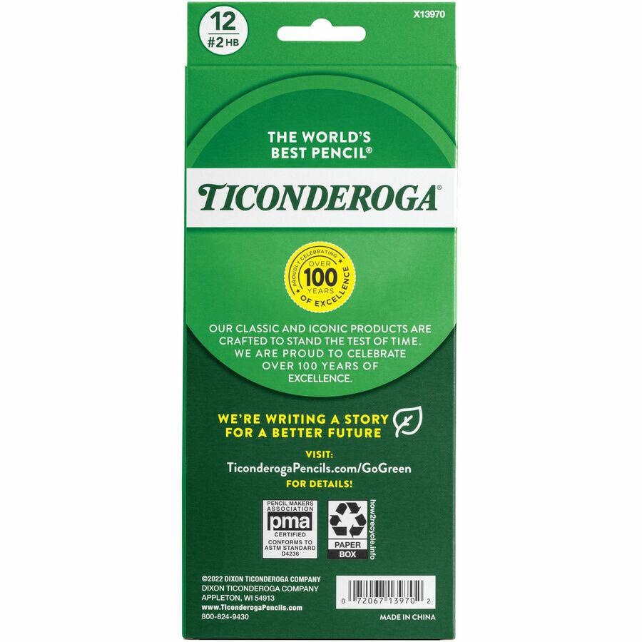 Ticonderoga Noir Pre-Sharpened No. 2 Pencils - #2 Lead - Black Lead - 1 Dozen. Picture 4