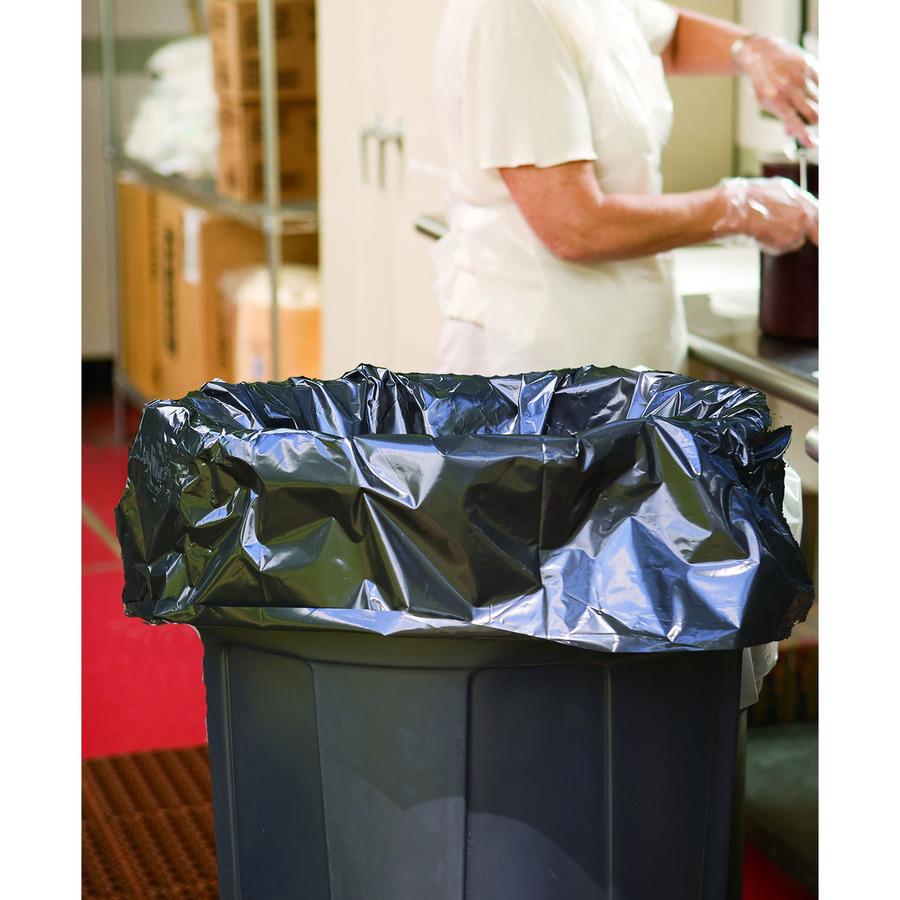 Stout Insect Repellent Trash Bags - 30 gal Capacity - 33" Width x 40" Length - 2 mil (51 Micron) Thickness - Black - Polyethylene - 90/Box - Recycled. Picture 8