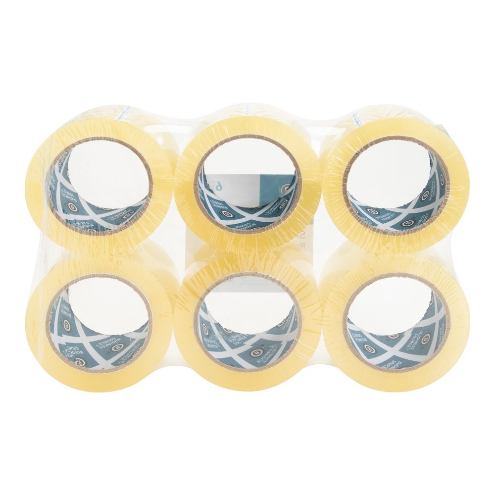 Business Source Heavy-duty Packaging Tape - 54.67 yd Length x 1.88" Width - 3" Core - Clear - Pressure-sensitive Poly - 3.54 mil - Rubber Backing - Tear Resistant, Split Resistant, Breakage Resistance. Picture 9