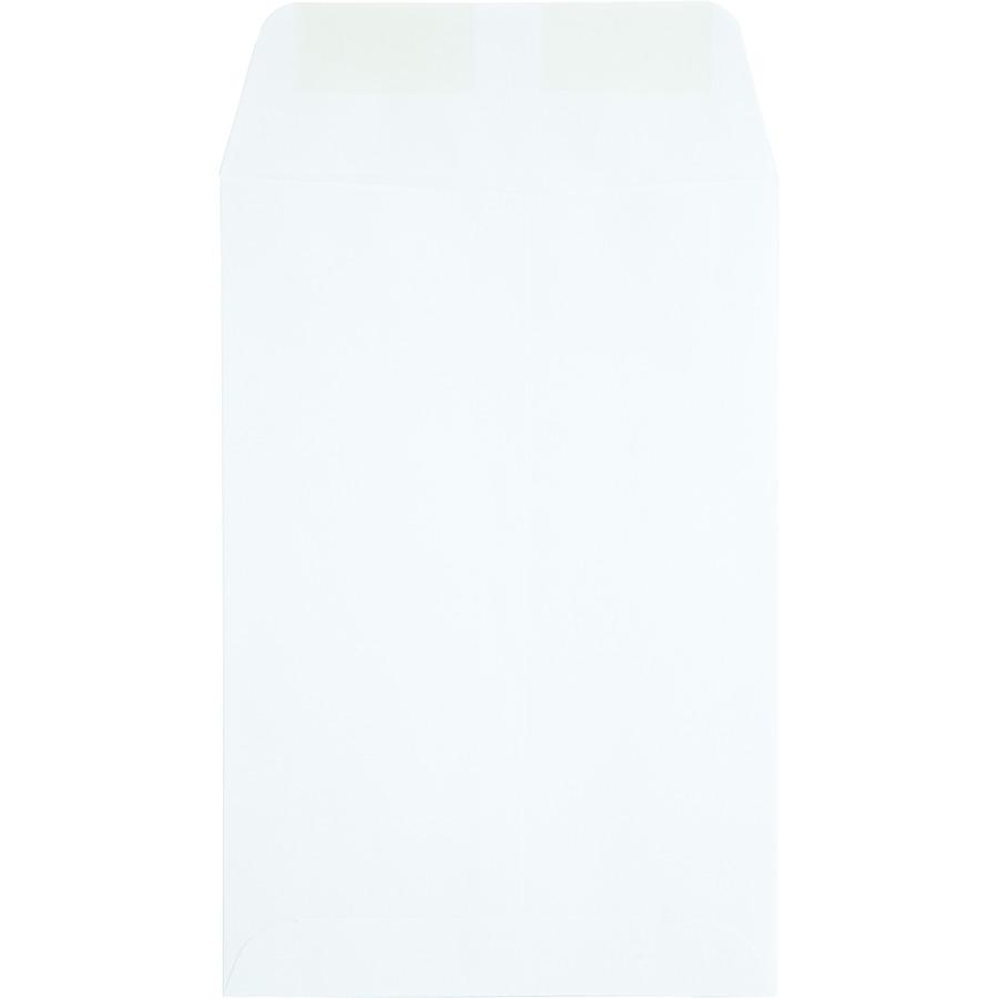 Quality Park 6 x 9 Catalog Mailing Envelopes - Catalog - 6" Width x 9" Length - 24 lb - Gummed - White - Wove - 500 / Box. Picture 4