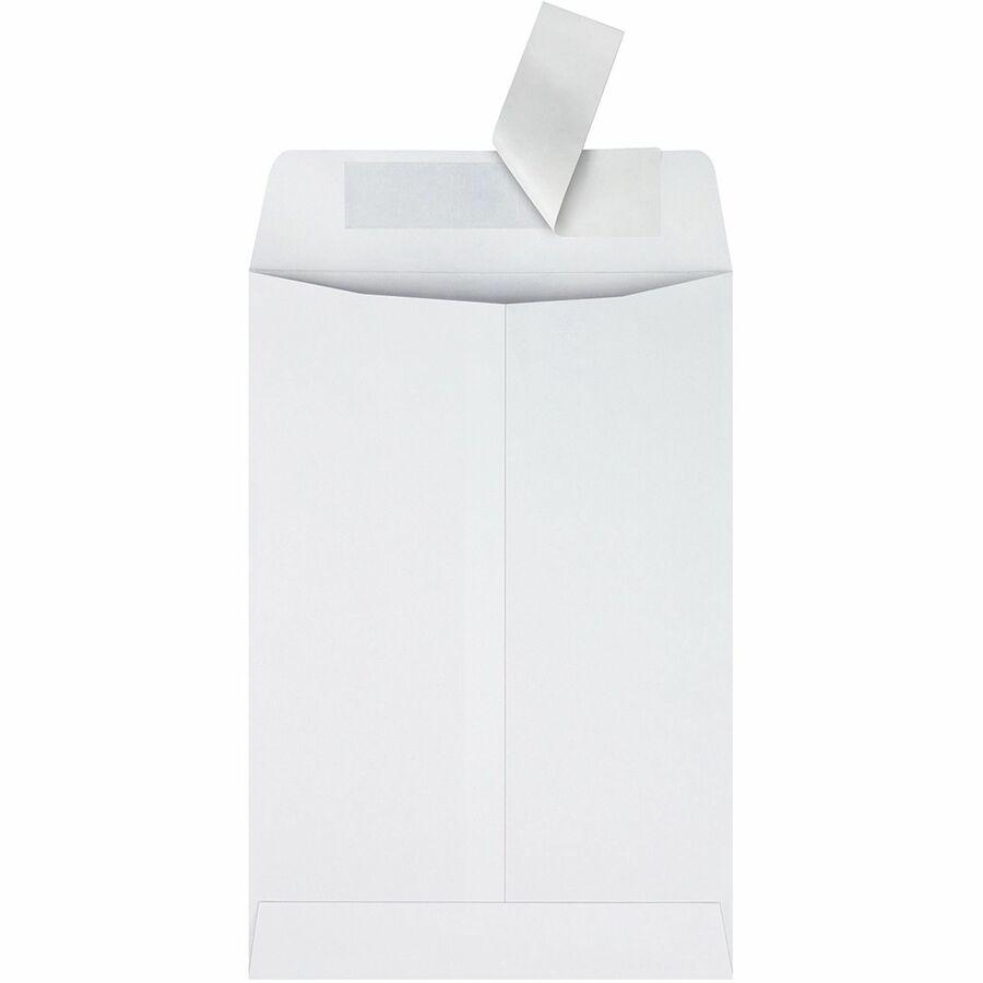 Quality Park 6-1/2 x 9-1/2 Catalog Mailing Envelopes with Redi-Strip&reg; Self-Seal Closure - Catalog - 6 1/2" Width x 9 1/2" Length - 28 lb - Peel & Seal - Wove - 100 / Box - White. Picture 5