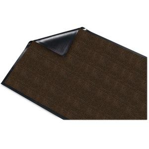 Genuine Joe Gold Dual-Rib Hard Surface Floor Mat - Hard Floor - 72" Length x 48" Width - Polypropylene, Vinyl - Chocolate - 1 Each. Picture 7