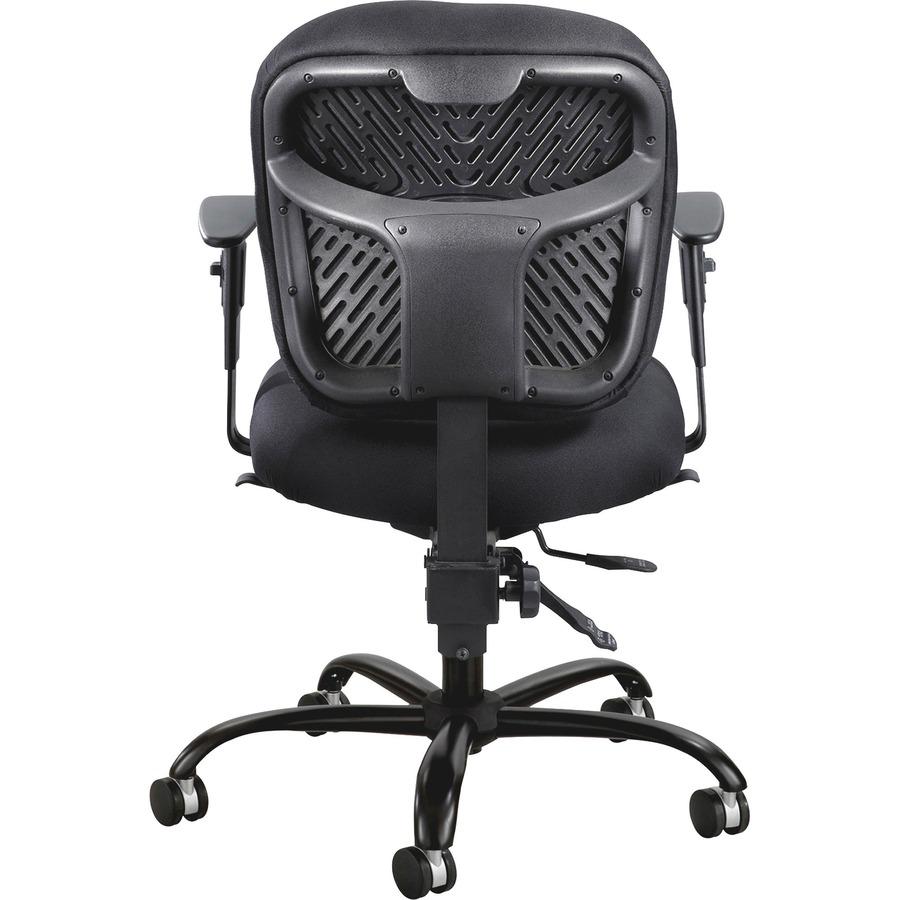 Safco Task Chair Adjustable T-Pad Arm Kit - Black - 2 / Pair. Picture 6