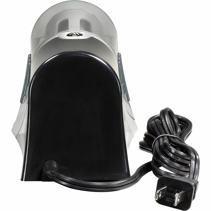 Westcott iPoint Evolution Axis Single Hole Sharpener - Desktop - 1 Hole(s) - Helical - 4.5" Height x 7" Width x 4.3" Depth - Silver - 1 Each. Picture 8