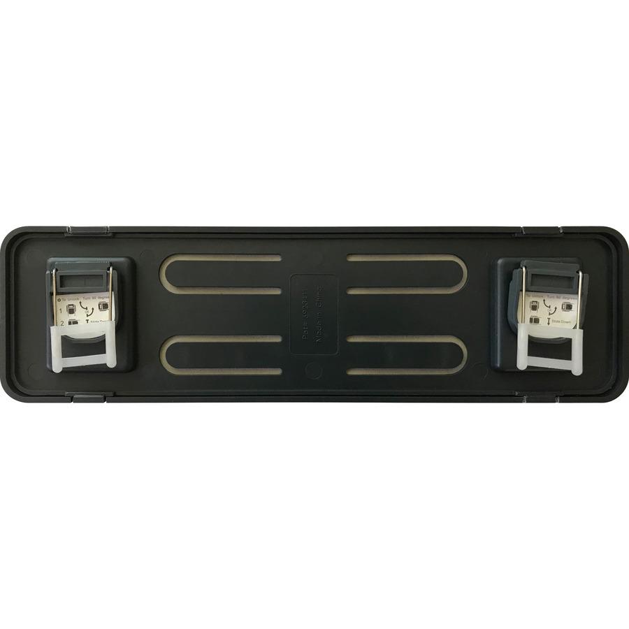 Lorell Recycled Cubicle Nameplate - 1 Each - 0.9" Width x 2.7" Height - Wall - Plastic - Black. Picture 6