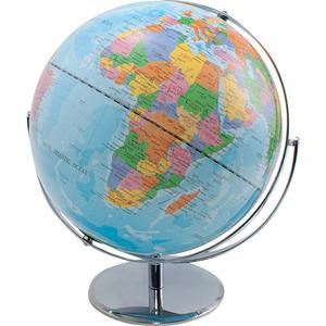 Advantus 12" Political World Globe - 13" Width x 16" Height - 12" Diameter - Multi. Picture 4