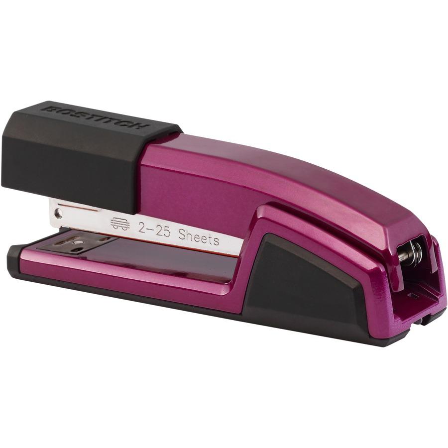 Bostitch Epic Antimicrobial Office Stapler - 25 Sheets Capacity - 210 Staple Capacity - Full Strip - 1 Each - Magenta. Picture 8