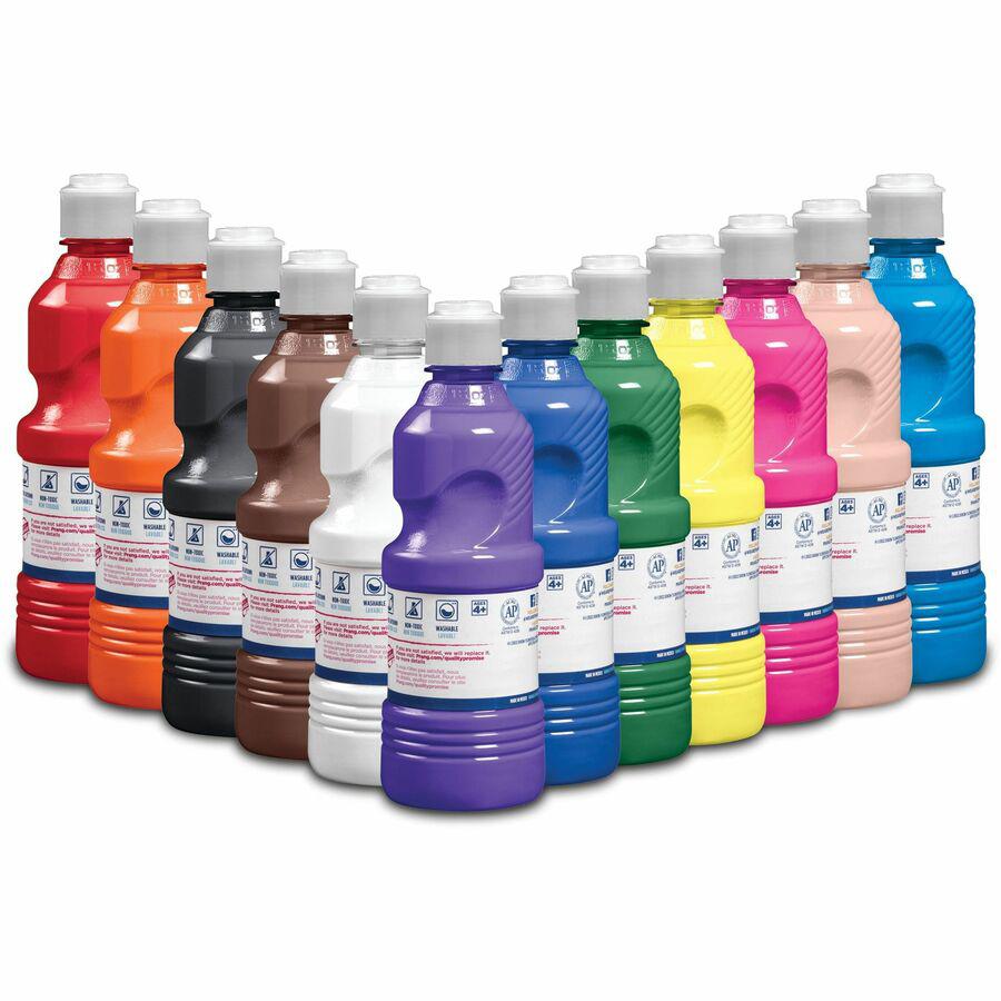 Prang Ultra-washable Tempera Paint - Assorted - 16 oz - Washable - 12 / Box. Picture 4