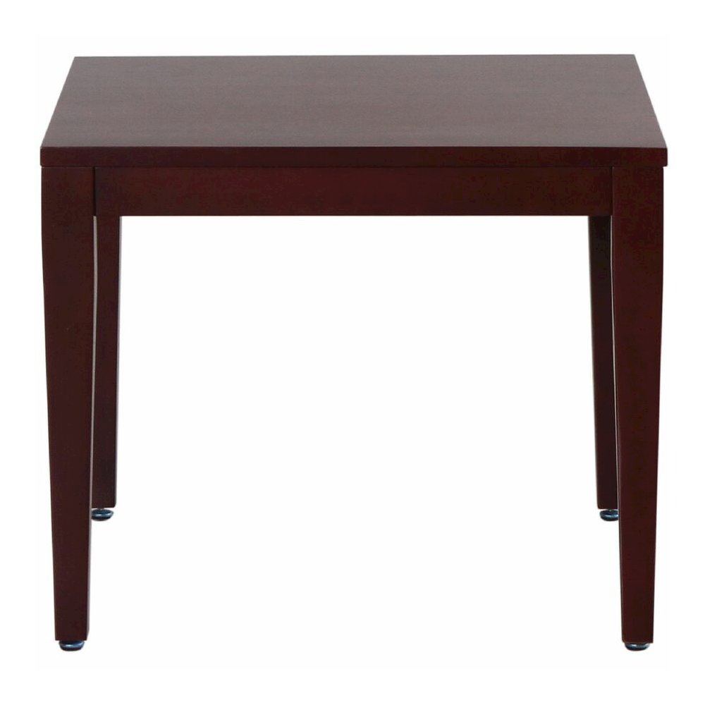 Lorell Solid Wood Corner Table - Square Top - Four Leg Base - 4 Legs - 23.60" Table Top Length x 23.60" Table Top Width - 20" Height x 23.63" Width x 23.63" Depth - Reception - Assembly Required - Sol. Picture 9