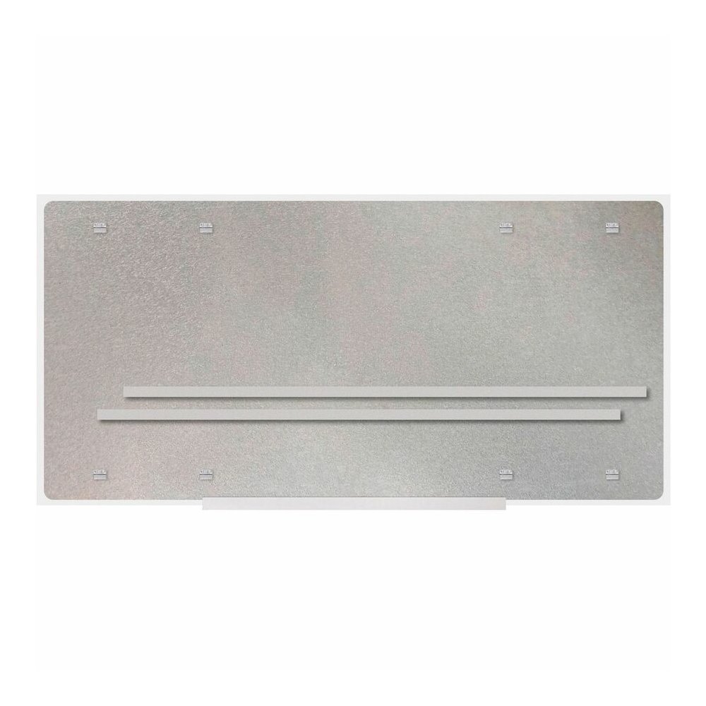 Lorell Magnetic Dry-Erase Glass Board - 72" (6 ft) Width x 36" (3 ft) Height - White Glass Surface - Rectangle - Magnetic - Stain Resistant, Ghost Resistant, Smooth Writing - 1 Each. Picture 8