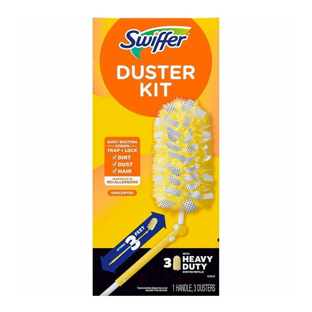 Swiffer 360 Dusters Extender Kit - 36" Handle Length - Plastic Handle - White - 6 / Carton. Picture 8