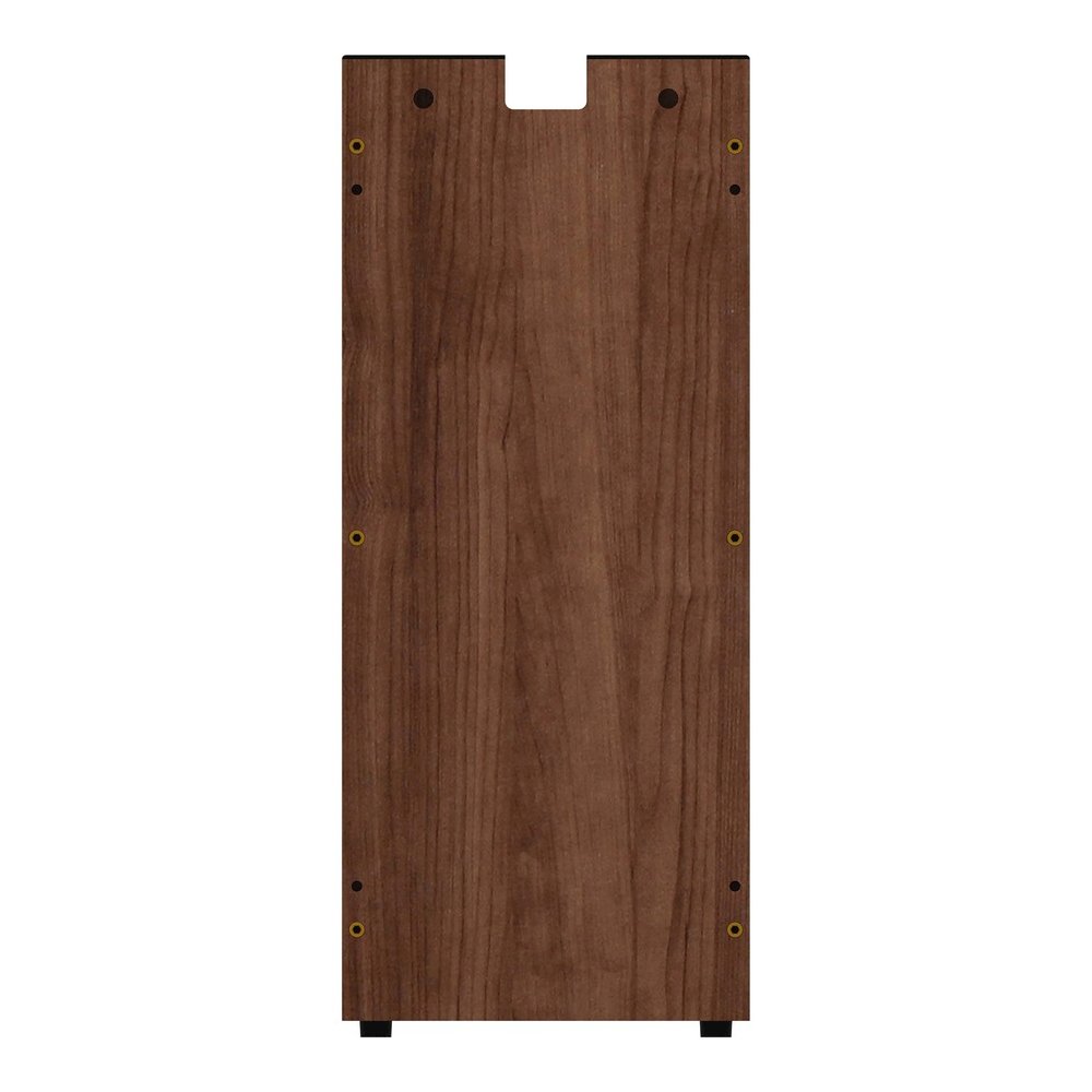 Lorell Essentials Series Credenza Half Leg - 12" x 1"28.5" - Material: Metal - Finish: Walnut Laminate. Picture 7