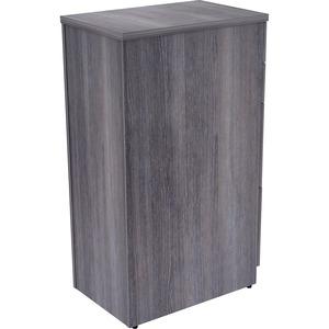 Lorell Relevance Series 4-Drawer File Cabinet - 40.4" Height x 15.5" Width x 23.6" Depth - Total Drawer(s): 4 - Finish: Charcoal, Laminate - Durable, Adjustable Leveler - For Office - 1 Each. Picture 2
