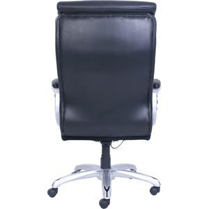 Lorell Wellness by Design Big & Tall Chair with Flexible Air Technology - Black Seat Color - Bonded Leather Seat Material - Black Back Color - Bonded Leather Back Material - 5-star Base - Armrest - 1 . Picture 8