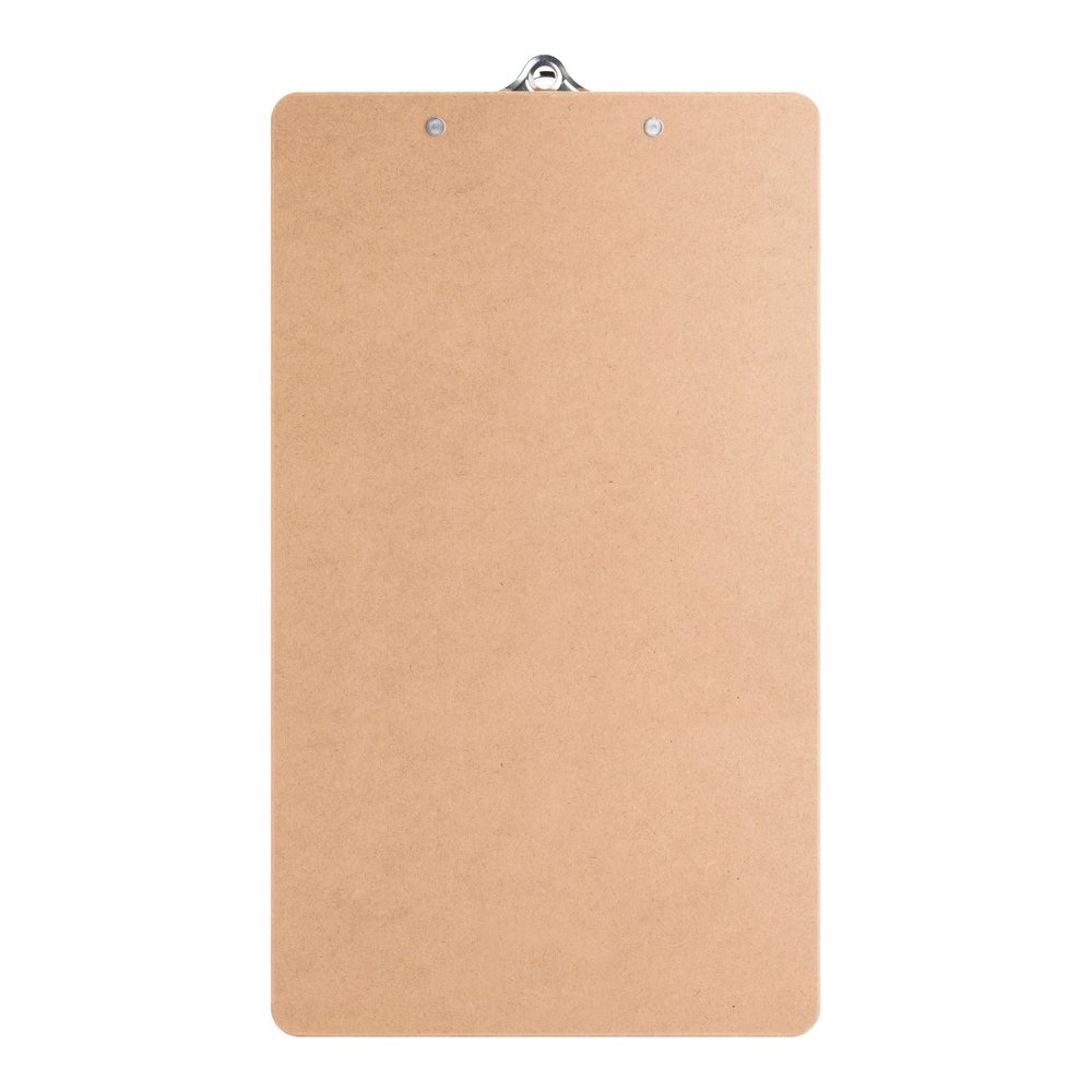 Business Source Hardboard Clipboard - 9" x 15 1/2" Sheet Size - Hardboard - Brown - 6 / Bundle. Picture 6