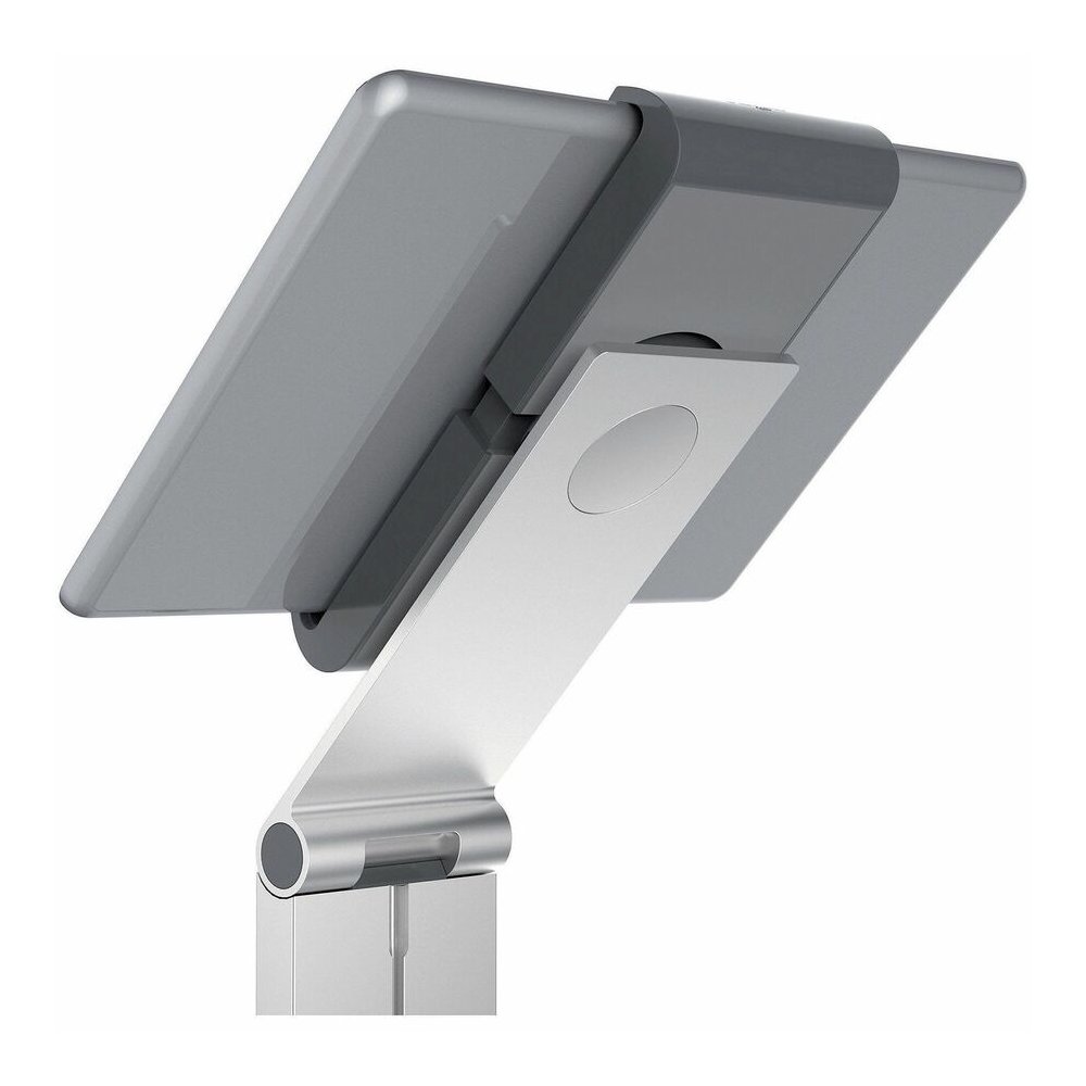 DURABLE Tablet Holder Floor - 47.8" Height x 10.6" Width x 10.6" Depth - Steel, Acrylonitrile Butadiene Styrene (ABS), Aluminum - Silver - Flexible, Floor Standing, Locking Mechanism, Adjustable Arm, . Picture 11
