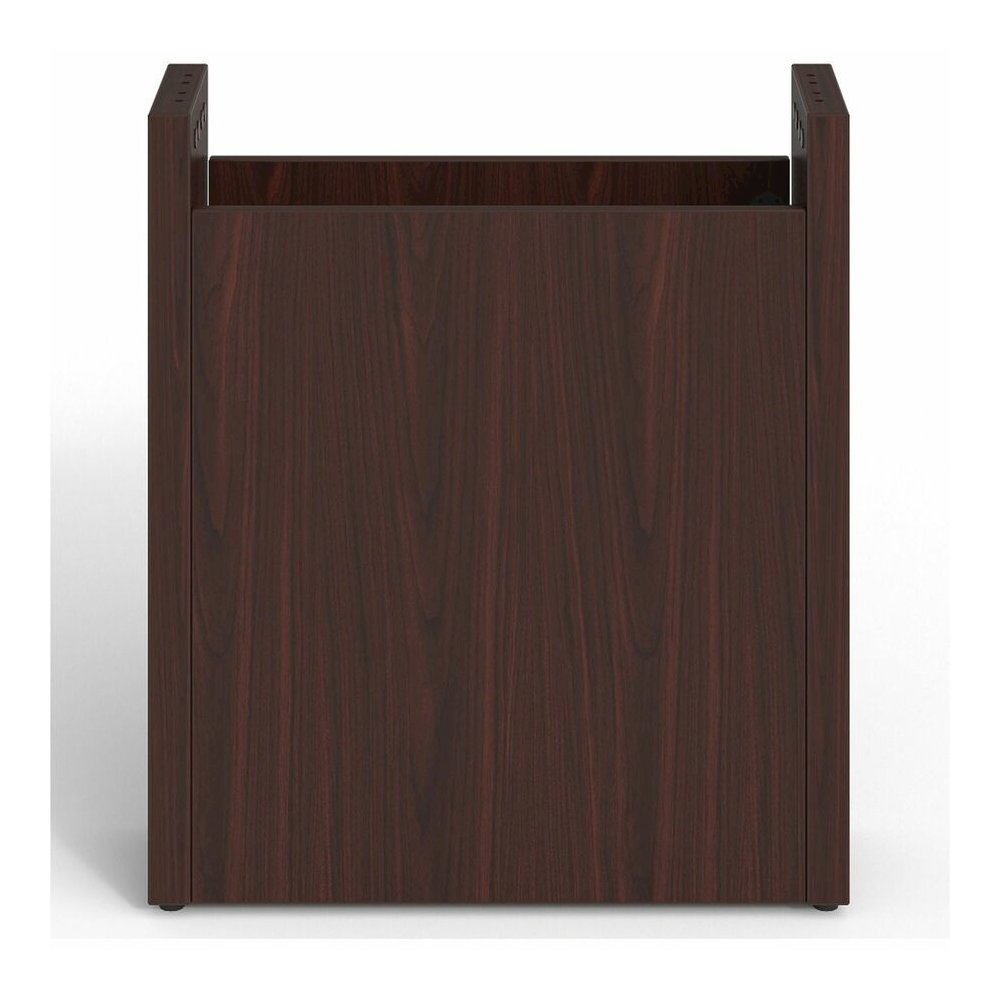Lorell Prominence 2.0 Modular Table Base with Door - Mahogany Base - 28" Height x 24" Width x 8" Depth - Office - Assembly Required - Laminate Base Material - 1 Each. Picture 8