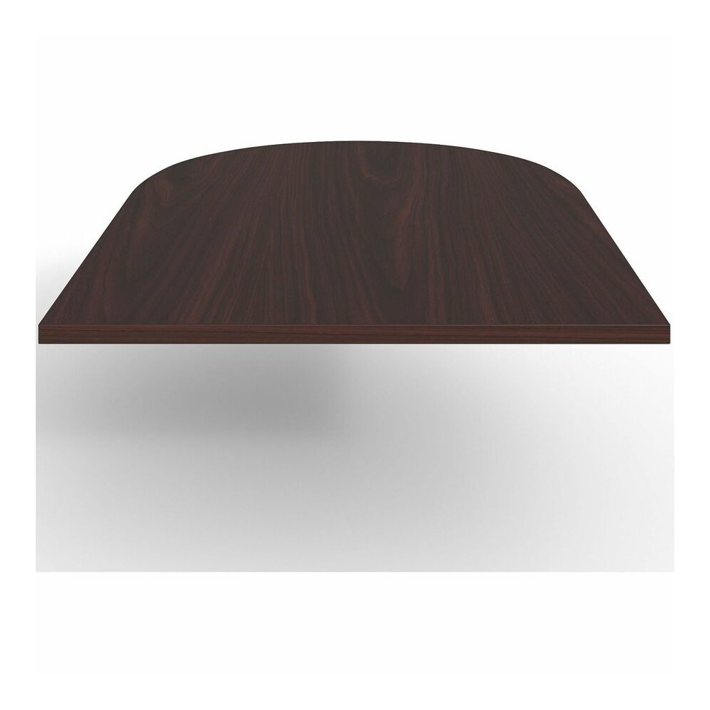 Lorell Prominence 2.0 Half-Racetrack Conference Tabletop - Mahogany Racetrack, Laminated Top - 72" Table Top Width x 48" Table Top Depth x 1.50" Table Top Thickness - Conferencing, Office - Assembly R. Picture 9