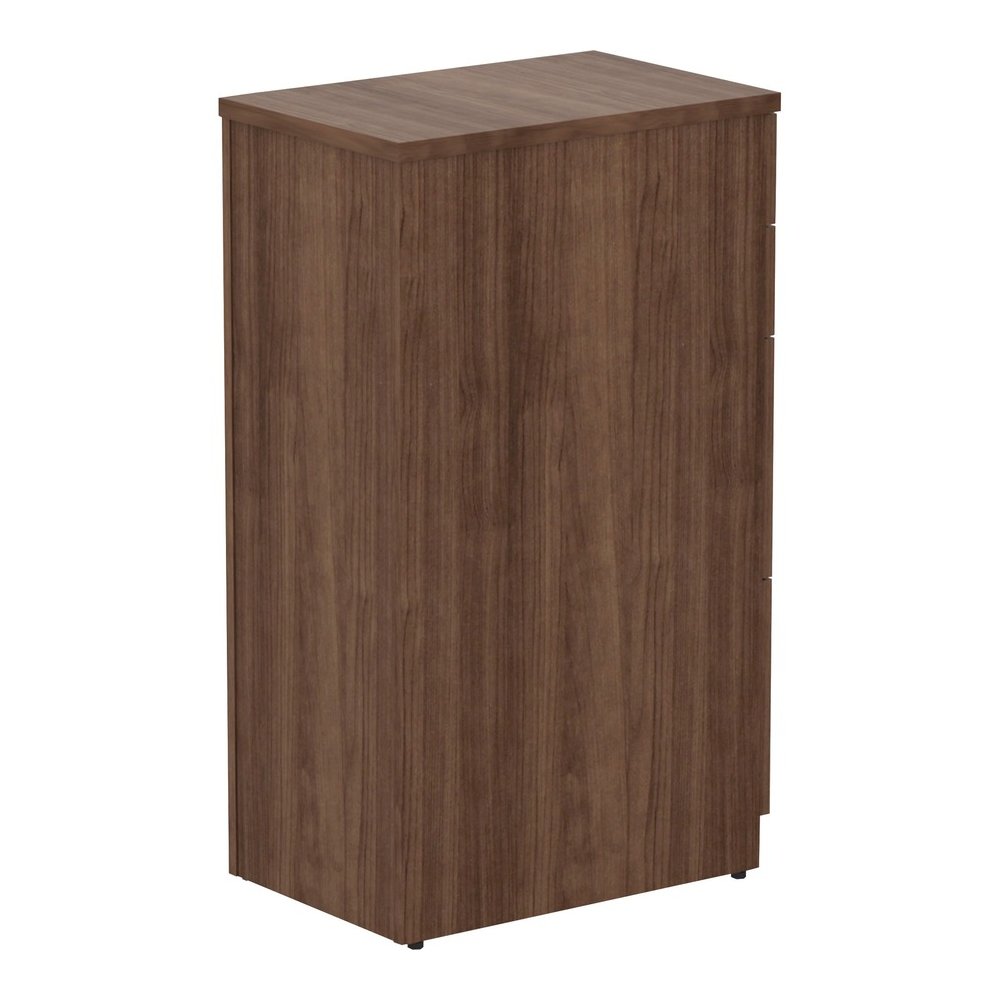 Lorell Relevance Series 4-Drawer File Cabinet - 40.4" Height x 15.5" Width x 23.6" Depth - Total Drawer(s): 4 - Material: Laminate - Finish: Walnut - 1 Each. Picture 9