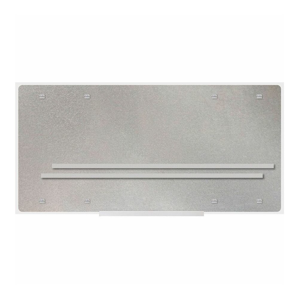 Lorell Magnetic Glass Dry-Erase Board - 96" (8 ft) Width x 48" (4 ft) Height - White Glass Surface - Rectangle - Magnetic - 1 Each. Picture 5